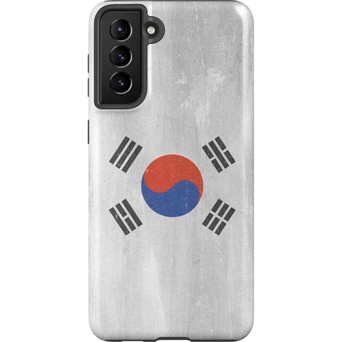 South Korean Flag Distressed Galaxy S21 Plus 5G Pro Case